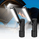 2 Pcs Rechargeable LED Work Light BBQ Grilling Accessories with Magnetic Base, 180 Rotate Mechanic Grill Light for Car Repair, E