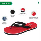 Ortho Joy Doctor Orthopedic Slippers For Ladies Daily Use/Mcr Chappals For Women,Red,5,B094VJ76JM