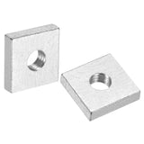 uxcell 100Pcs M5x13mmx3mm Square Nuts, Carbon Steel Zinc Plated Coarse Thread Square Nuts Fasteners for Home Repairs and Profess