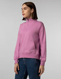 FYLTR Women's Casual Stand Collar Jacket with Drop Shoulder & Boxy Fit - Half Zipper | Utility Pockets | Rib Hem & Cuff,Cotton Candy Blush
