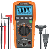Klein Tools ET270 AutoRanging Digital MultiTester, AC/DC, Resistance, Continuity, GFCI Receptacle Tester with Test Leads and R