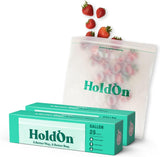 Zipseal Gallon Bags - Compostable, PFOA-Free, BPA-Free, Food-Safe Zip Seal Food Storage Bags/Freezer-Safe Gallon Bags With Secur
