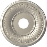 Ekena Millwork CMP16BEBAL Berkshire Thermoformed PVC Ceiling Medallion (Fits Canopies up to 7), 16OD x 3 1/2ID x 1P, Bright Coat