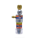 Uniweld NV1 Nitro Vue Flow Indicator with 1/4 Flare Fittings SingleGas Flowmeter, Regular, Silver