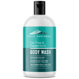 Purely Northwest Tea Tree Body Wash for Men and Women - Natural Tea Tree Oil Body Cleanser for Odor, Skin Irritations, Hydrating