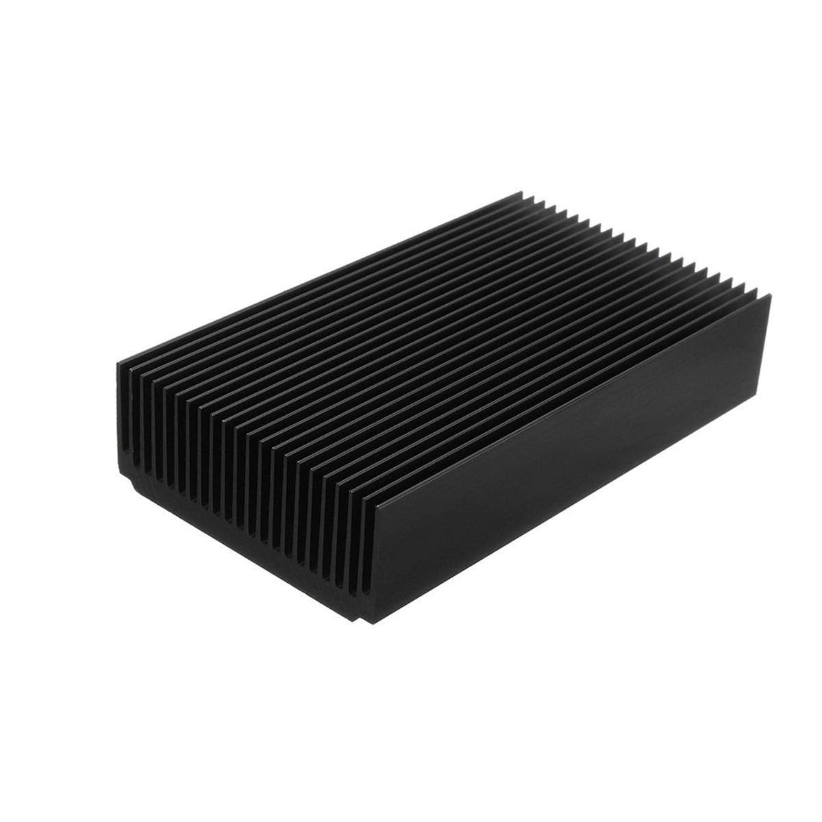 Aluminum Large Heatsink 4.72''x2.72''x1.06'' inch /120x69x27mm Heat Sink Cooling Black Oxide Radiator 22 Fin for Computer LED Po