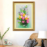 Zoomella Ribbon Embroidery Kits Diy Tulip Flower Painting Kit Stamped Cross Stitchcrafts|Needlecrafts & Yarn|Embroidery & Cross 