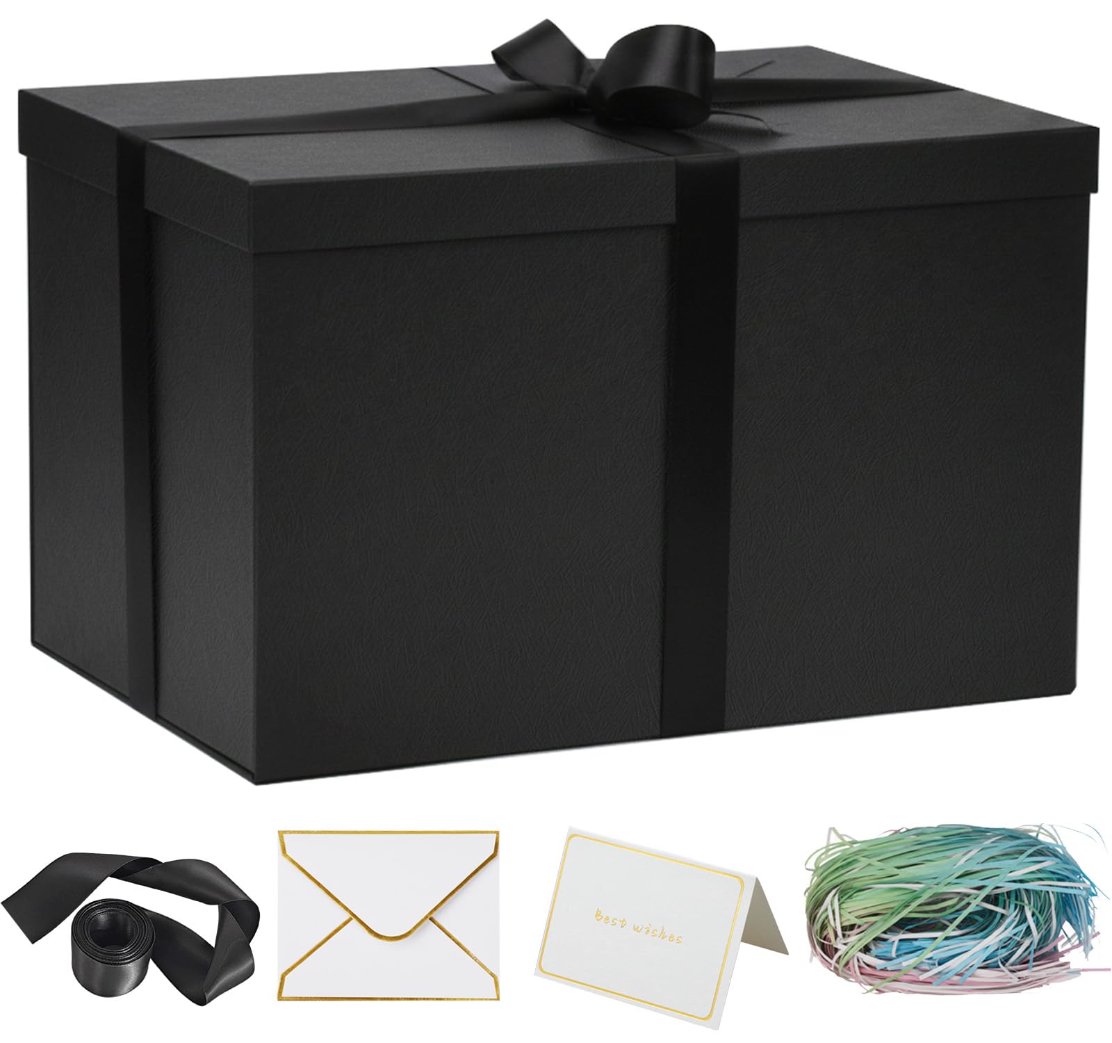 YINUOYOUJIA Extra Large Gift Box,17x11x11 inches White Gift Boxes with Lids for Presents,11-inch Deep Gift Box for Wrapping Gift