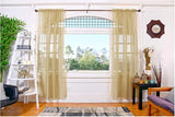 All American Collection Doli Sheer Curtains Two 108 X 84 Panels (Gold)