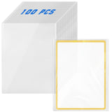 DEDC Jumbo Card Sleeves, Oversized Card Sleeves for TCG Trading Cards, Extra Thick Double-Sided 10wire, Size XL:5.9x8.27 Inch(10