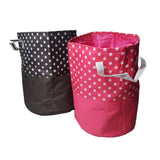 HOMIES INTERNATIONAL Brings 1 piece Extremely Elegant and Multipurpose European Style Polka Dot printed Foldable Laundry Bag/Ham