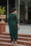 Gosriki Women'S Cotton Blend Straight Printed Kurta With Pant & Dupatta (Sawre Green-Gs_S_Green_Small),Green,0,B0CQPHLK2Q