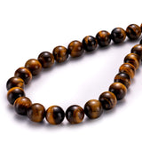 BEADIA Natural Yellow Tiger Eye Stone Round Loose Semi Gemstone Beads for Jewelry Making 6MM 61PCS