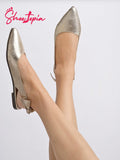 Shoetopia Stylish Note Golden Bellies For Girls-Eu41,Bronze,8,B0D5HGCLBJ