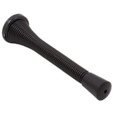 Stone Harbor Hardware Heavy-Duty Spring Door Stop, 4 Inches, Matte Black