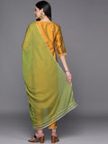 Libas Women'S Silk Blend Kurta Sets (35146_Mustard Mustard M