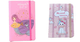 Sid Magic Set Of 4 A7 Mini Notebooks Mermaid & Unicorn Theme | 10X7 Cm PocketSize Hard Cover Journal With Elastic Band | Cute