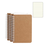 Kreative Korner College Spiral Notebook,A6 3 Pcs Pack,Size 4 X 5.5 Inches Travel Writing Journal,Memo Notepad Sketchbook,Student