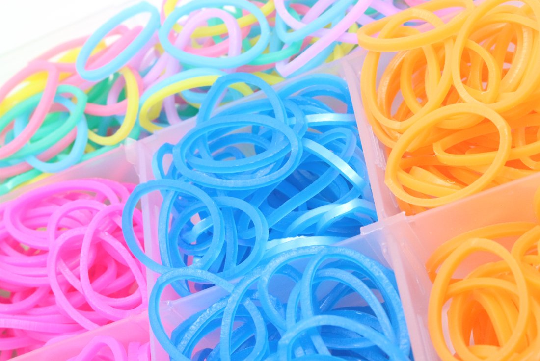 YOY 3/4 Pet Dog Stretchy Rubber Bands, 600/Box - Puppy Elastics Ties Pony Tail Holders Hair Accessories for Doggy Grooming Top