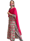 Anni Designer Women'S Cotton Blend Printed Straight Kurta With Pant (Tgi-Brc-2004_S_Multicolor_Small),Multicolour,S