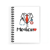 Plan To Gift Medcines Spiral Wiro Unruled Blank Pages Notebook Diary Journal Drawing Book SizeA5(6X9 Inches) (Medcines)