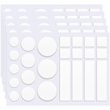 JANYUN Double Sided Tape for Walls, Removable Sticky Dots Picture Hanging Strips Adhesive Heavy Duty Clear Museum Putty for Craf