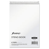 Ampad 25774 Steno Book, Gregg Ruled, 80 Shts, 6Inch x9Inch , White