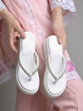 Shoetopia Women'S Wedge Sandal-6 Kids Uk (Alexa-White)-Eu39,White,6,B0D77LTPDV