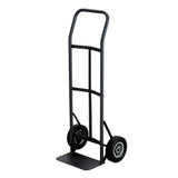 Safco Products Tuff Truck Continuous Handle Hand Truck - 400 lbs. Capacity -Black Powder Coat Finish - With Flow-Back Handle Des
