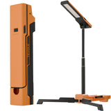 LED Work Light with Stand Foldable Tripod Lighting 1500LM Adjustable Stand for Construction, Outdoor, DIY Camping, Gift for Man 