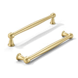 khtumeware 10 Pack 8 Inch(203mm) Brushed Gold Cabinet Pulls Matte Gold Kitchen Cabinet Handles Kitchen Cabinet Hardware for Cupb
