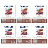 Canson Artist Series Mi-Teintes Pastel Paper, Gray Tones, Foldover Pad, 9 x 12 , 24 Sheets, 98 lb. (160gsm), Artist Paper for Ad