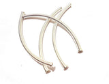 Am Bend Pipe Tubes/Hollow Necklace Pipe 10Cm For Jewellery Making Silver