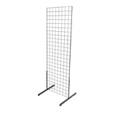 SSWBasics 2 X 6 Grid Wall Standing Fixture Black