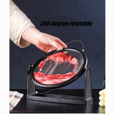 XIYUAN 10inch Moving Sand Art Picture 3D Deep Sea Sandscape in Liquid Moving Round Glass Flowing Sand Frame Large Desktop Sand A