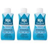 Rit DyeMore 7 Oz. Synthetic Liquid Fiber Dye for Clothing, D cor, and Crafts - Kentucky Sky (3 Pack)