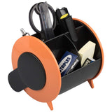 JAM Paper Desk Organizer Supply Set 5 x 5 x 5 Round Orange Sold Individually