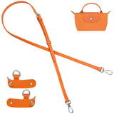 jiesinlov Genuine Leather Bag Shoulder Strap Replacement Crossbody Adjustable Conversion Kit Fit for le pliage Mini Pouch orange