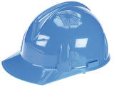 MSA Blue Polycarbonate Cap Style Hard Hat with 4 Point Ratchet Suspension