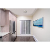 Living District Indoor Modern Home Decor Bright Clara Collection Flush Mount D10In H8In Lt:4 Chrome Finish