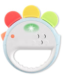 Skip Hop Musical Baby Toy with Sounds Lights and Music, Farmstand Feelin' Clucky Tambourine, Age 9m+