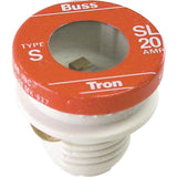 Bussman BP/SL20 20 Amp Tamper Proof Plug Fuses 3 Count