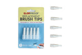 Slobproof 5Pack Replacement Brush Tips for Refillable Touch up Paint Pen, Refillable Paint pens for Walls, Touch up Work, Filla