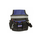 6 Pocket Electricians Tool Pouch, Black/Blue