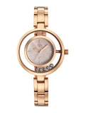 Fastrack Vyb Starlet With Quartz Analog Rose Mother Of Pearl Dial Rose Gold Stainless Steel Strap Watch For Girls - Fv60116Wm01W