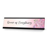 Queen of Everything, Designer Series Desk Sign, Novelty Nameplate (2 x 8)