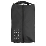 Ecomistiq Oxford Cloth Zippered Shoe Bag SoftSided Handheld Shoe Bag FullLength Zipper Packing Organizer Carry Handle, Black, 