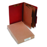 ACCO 16036 ACCO Pressboard 25Point Classification Folder, Lgl, 6Section, Earth Red, 10/Bx