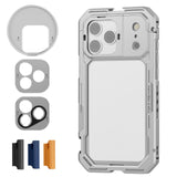 NEEWER Phone Cage Compatible with iPhone 17 Pro Max, Quick Release Video Rig Stabilizer Accessories with 67mm Filter Ring, 17mm 