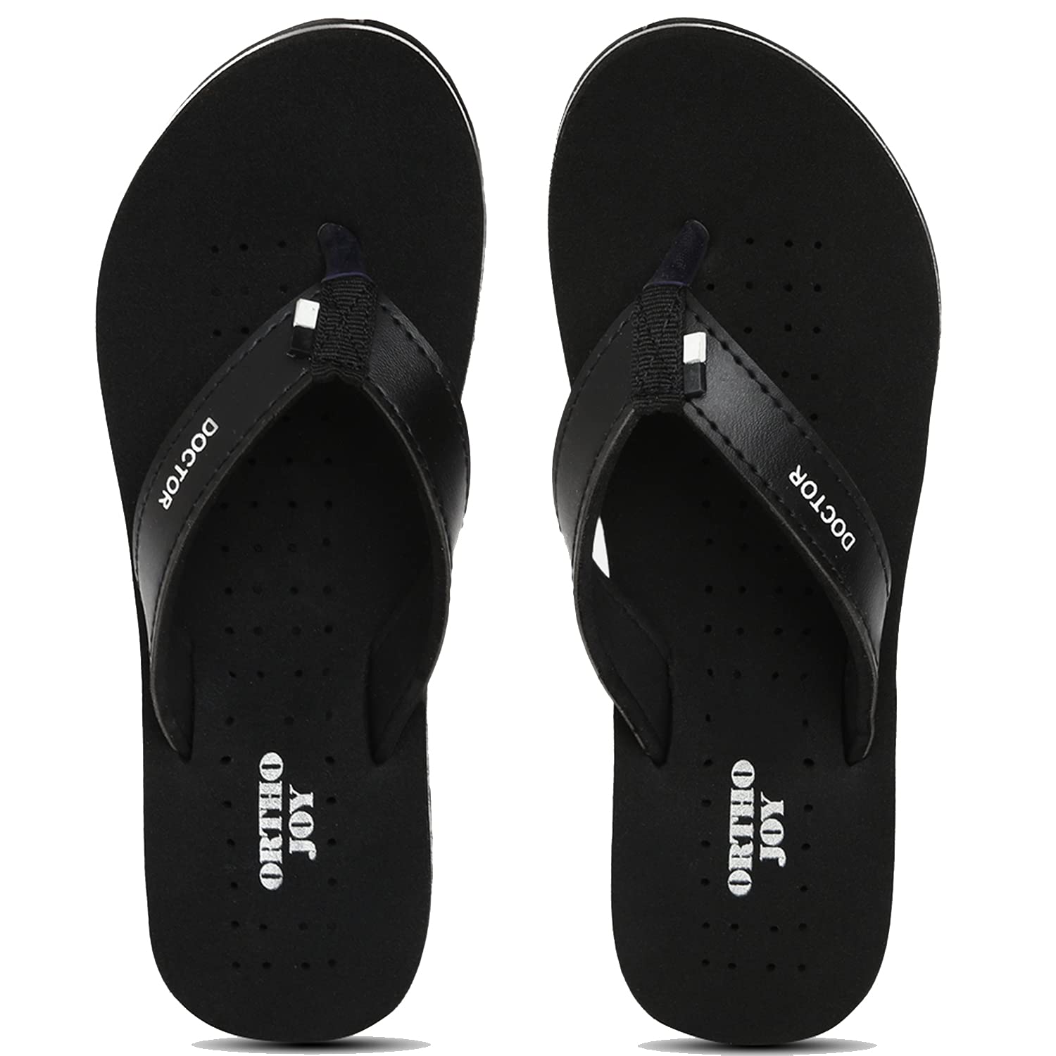 Ortho Joy Women'S Doctor Orthopedic Mcr Slippers [Black],Black,5,B09FKBFXN4